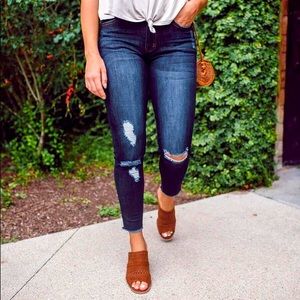 KanCan Ripped Skinny Jeans - Distressed